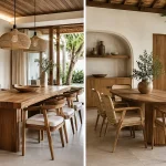 dining chairs and table